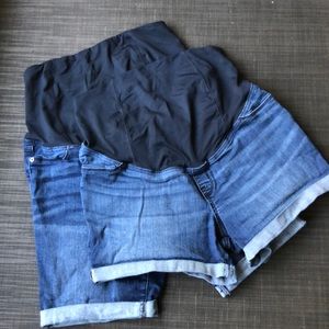 Maternity jean shorts- set of 2